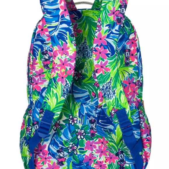 EUC Lilly Pulitzer x Disney Minnie Daisy Floral Backpack - Picture 3 of 13